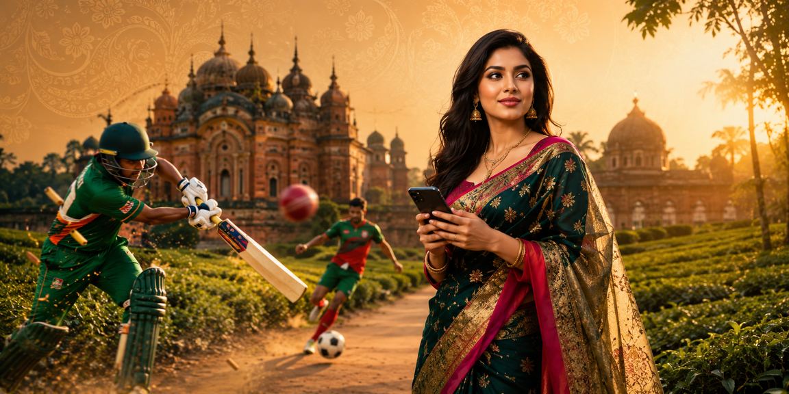 বাংলাদেশের চা বাগানে ক্রিকেট বেটিং উপভোগ করছেন একজন ব্যবহারকারী